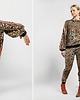 bluza bez kaptura damska Pantea - Welurowa bluza w dzikie cętki 4