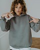 bluza bez kaptura damska Bluza  basic oversize  klasyczna  siwa 2