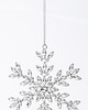 dekoracje świąteczne Ozdoba - zawieszka 2 szt. śnieżynki srebrne 2 szt. FIOCCO DI NEVE 1