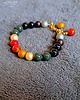 bransoletki - inne Bajecznie kolorowa bransoletka Boho ze szklanych pereł prezent  handmade 3