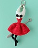breloki Szydełkowa figurka brelok zawieszka Hollow Knight Silksong 3