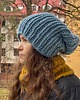 czapki damskie Zimowa czapka z wełny peruwiańskiej i alpaki Lumi niebieska 1