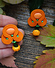 kolczyki soutache Dynie- jesienne kolczyki soutache 3
