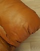 sofy i szezlongi Sofa skórzana pomarańczowa, Space Age design, lata 60, produkcja: Włochy 6