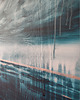 obrazy Obraz ręcznie malowany na płótnie 70x100 cm - Abstrakcyjny pejzaż 7