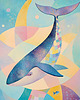 plakaty Plakat - Orka w pastelach 1