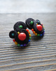 kolczyki soutache Kolorowe Lentinki- kolczyki soutache 1