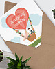 kartki okolicznościowe - wydruki Kartka na ślub"Szczęśliwej podróży!" 2