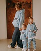 bluzy dla chłopców Bluza oversize Blue Bejbistory 3
