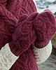 czapki damskie Zestaw CZAPKA + SZALIK + RĘKAWICZKI - 100% wełna Merino - Jagoda 1