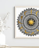 grafiki i ilustracje Mandala nr 47, Surya Namaskar 3