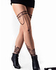 legginsy Legginsy cieliste z tatuażem Chain Stocking 3