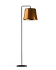 lampy podłogowe Designerska czarno-miedziana lampa stojąca do salonu RIJAD MIRROR 4