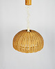lampy wiszące Lampa wiklinowa, lata 70 1