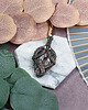 wisiory Miedziany wisiorek wire wrapping z rodonitem #532 2