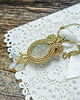 wisiory Złoty wisiorek soutache 5