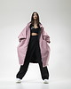 płaszcze damskie Płaszcz longline hoodie oversize dusty pink 4