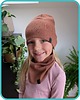 czapki dziecięce Czapka beanie i chusta komin bawełniana podwójna 1