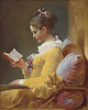 fototapeta Tapeta  - Czytająca dziewczyna - J. H. Fragonard 1