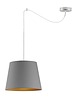 lampy wiszące Regulowana lampa wisząca z abażurem w stylu glamour TIMARY 3