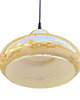 lampy wiszące Szklana opalizująca lampa wisząca, Narva Leuchen, Niemcy, lata 70. 6