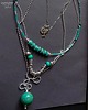 naszyjniki - inne Turkusowy naszyjnik 3w1: kupujesz 1 masz 3 modne naszyjniki BOHO unikat handmade 6