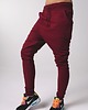 spodnie dresowe damskie Bordowe bawełniane damskie baggy pumpy 3