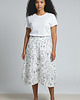 spódnice midi Spódnica midi Parampara z artystycznym wzorem, asymetryczna, rozmiar L / 40 1