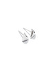kolczyki srebrne Kolczyki srebrne TRI MINI / glossy silver earrings 4