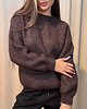 swetry damskie Sweter boucle Marrone 1