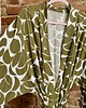 szlafroki damskie Szlafrok narzutka kimono w ciekawy zielony print 4