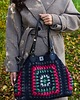 torby na ramię Duża torebka na szydełku granny square 2