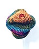 czapki damskie Czapka beanie smerf kolorowa szydełkowa 2
