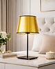 lampy stołowe Lampa stołowa złota glamour do sypialni GENUA MIRROR 1