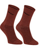 skarpetki męskie 2 pary skarpet merino wool do trekkingu beżowe i rude 6