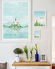 plakaty Jezioro Bled Słowenia - vintage plakat 50x70 cm 5