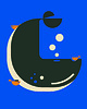 poduszki z grafiką Poduszka dekoracyjna - Whale 3