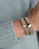 bransoletki skórzane .easy. frappe heart gold 16 1