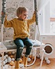 zabawki - inne Stylowa huśtawka LARGE 70 cm na linach dla dzieci 2