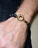 biżuteria męska Bransoletka z lawy z kołem ratunkowym miły prezent handmade Może dla niego? 4
