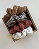 gumki do włosów Sztruksowa scrunchie Copper 4