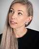 kolczyki z masy plastycznej Kolczyki Katie - srebrne 2