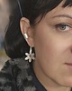 kolczyki srebrne Kolczyki srebrne kwiatki stokrotki 2