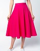 spódnice midi Spódnica Fuchsia Fever rozkloszowana różowa z dresówki 2