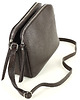 torby na ramię Torebka skórzana crossbody listonoszka - ciemny brąz 2