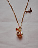 złote naszyjniki Granat na łańcuszku z cyrkonią 3