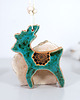 ozdoby choinkowe Turkusowy renifer - ceramiczny ozdoba choinkowa 1