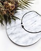 chokery Naszyjnik choker czarny turmalin onyks kamień księżycowy 3