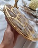 dodatki - różne Taca Gold Agate Slices 3