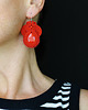 kolczyki soutache Czerwone kolczyki soutache 1